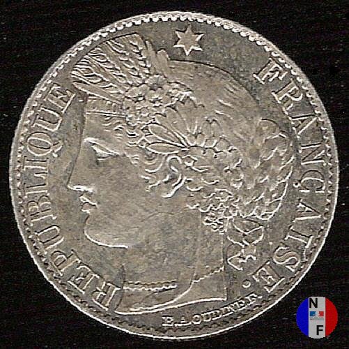 50 centesimi Cerere 1881 (Parigi)