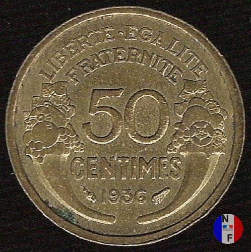 50 centesimi Morlon 1936 (Parigi)