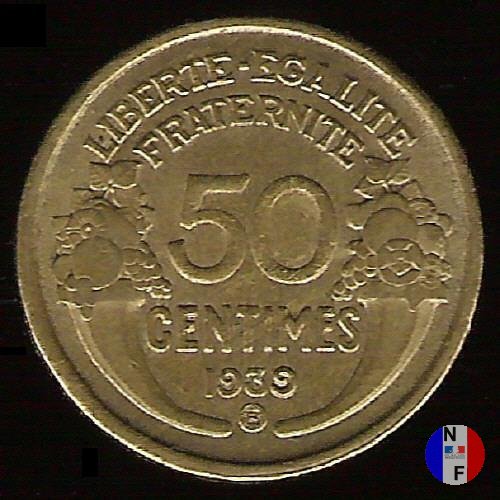 50 centesimi Morlon 1939 (Bruxelles)