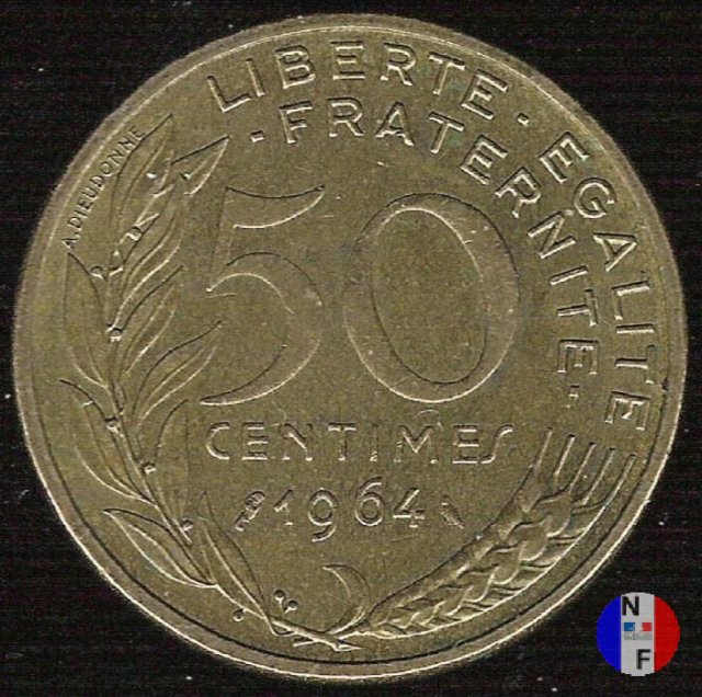 50 centesimi 1964 (Parigi)