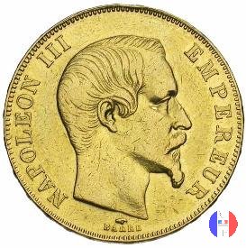 50 franchi - testa nuda 1857 (Parigi)