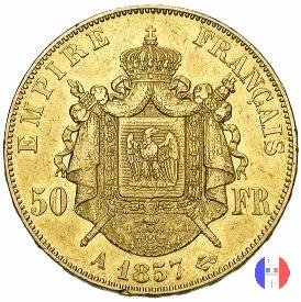 50 franchi - testa nuda 1857 (Parigi)