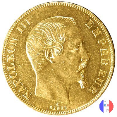 50 franchi - testa nuda 1858 (Strasburgo)