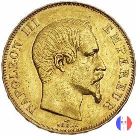 50 franchi - testa nuda 1858 (Parigi)