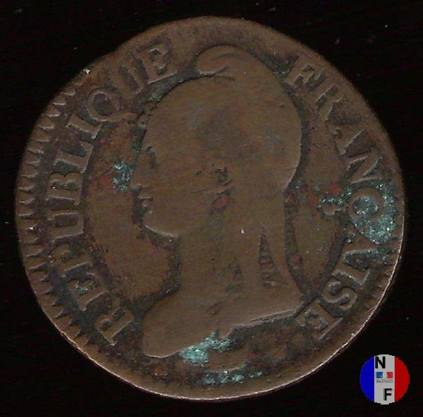 5 centesimi Dupré 1796-1797 (Parigi)