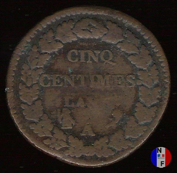 5 centesimi Dupré 1796-1797 (Parigi)