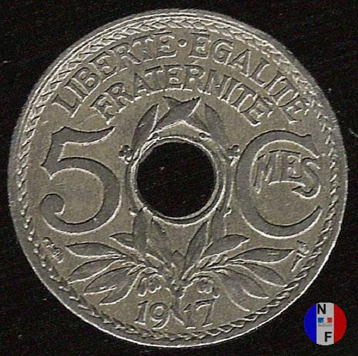 5 centesimi Lindauer - grande modulo 1917 (Parigi)