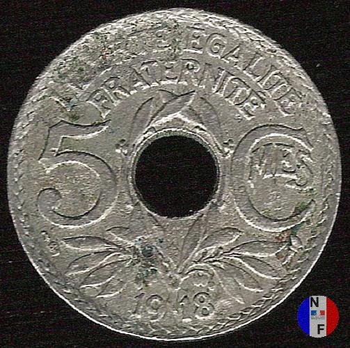 5 centesimi Lindauer - grande modulo 1918 (Parigi)