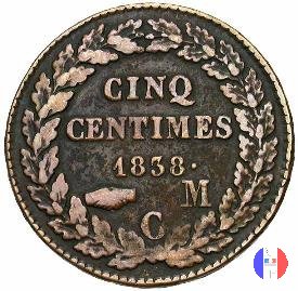 5 centesimi 1838 (Montecarlo)