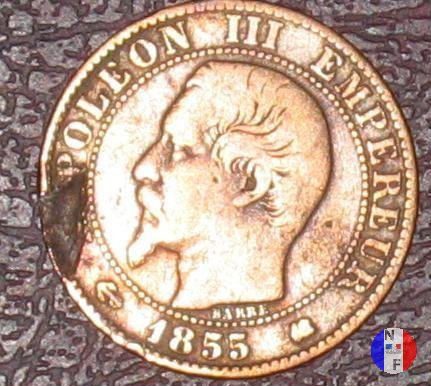 5 centesimi - testa nuda 1855 (Bordeaux)