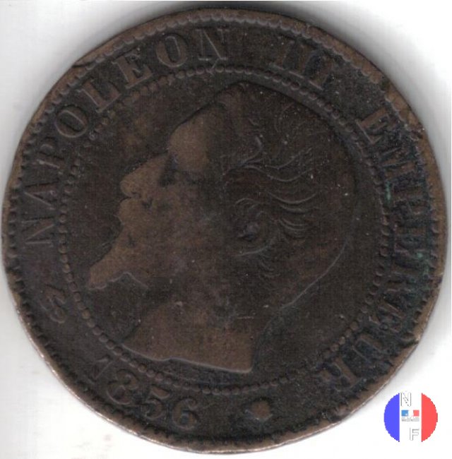 5 centesimi - testa nuda 1856 (Marsiglia)