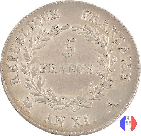 5 franchi Bonaparte 1803 (Parigi)