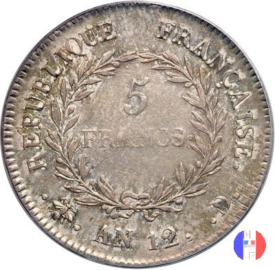 5 franchi Bonaparte 1803-1804 (Lione)