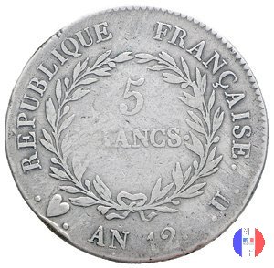 5 franchi Bonaparte 1803-1804 (Torino)