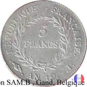 5 franchi Bonaparte 1803-1804 (Limoges)