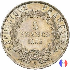 5 franchi Bonaparte 1852 (Parigi)