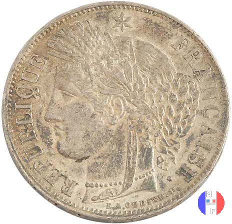 5 franchi Cerere 1849 (Strasburgo)