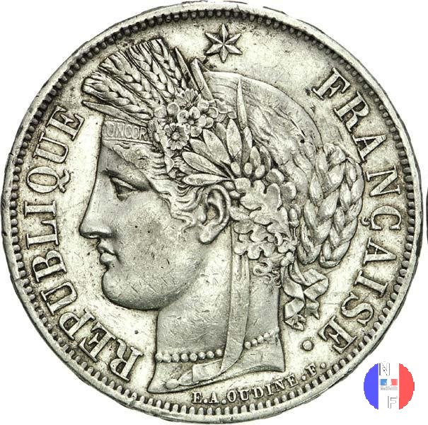 5 franchi Cerere 1849 (Parigi)