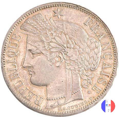 5 franchi Cerere - con legenda 1870 (Parigi)