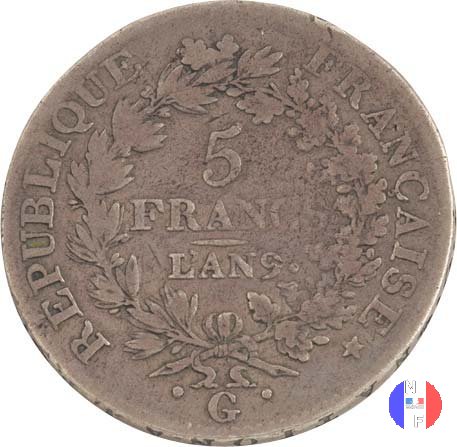 5 franchi Ercole 1800-1801 (Ginevra)