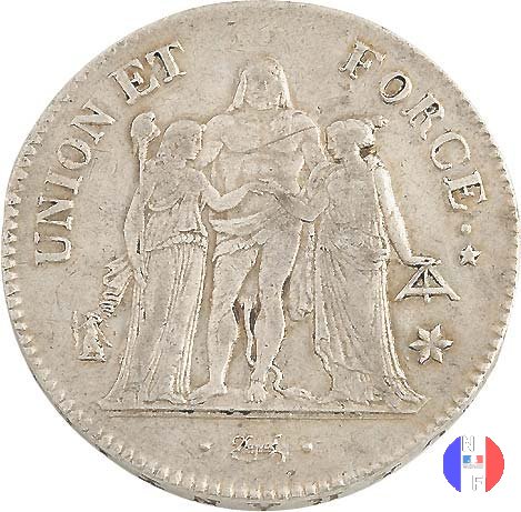 5 franchi Ercole 1802-1803 (Marsiglia)