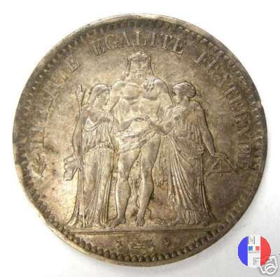 5 franchi Ercole 1849 (Strasburgo)