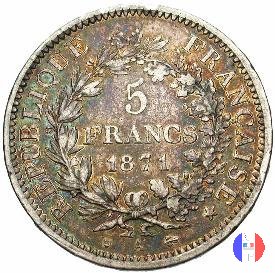 5 franchi Ercole 1870 (Parigi)