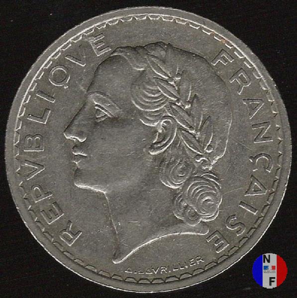 5 franchi Lavrillier - nickel 1935 (Parigi)