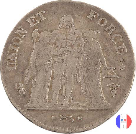 5 franchi 1797-1798 (Lilla)