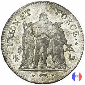 5 franchi 1798-1799 (Parigi)