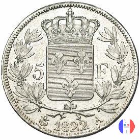 5 franchi 1822 (Parigi)