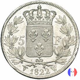 5 franchi 1822 (Lilla)