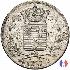 5 franchi 1827 (Rouen)