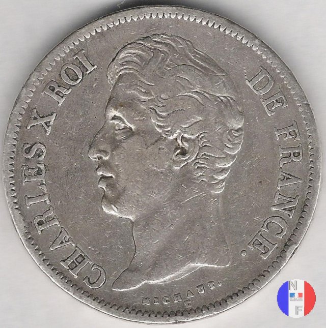 5 franchi 1829 (Lione)