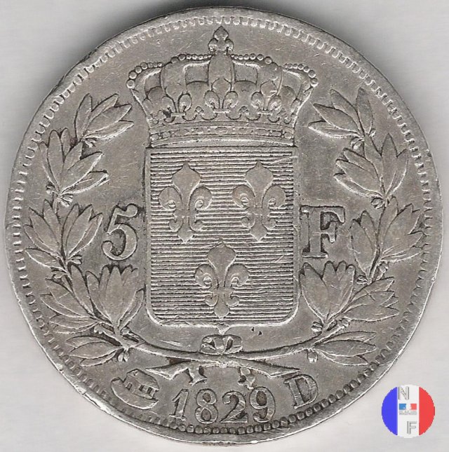 5 franchi 1829 (Lione)