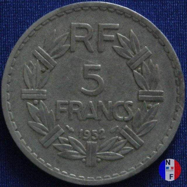 5 franchi 1952 (Parigi)