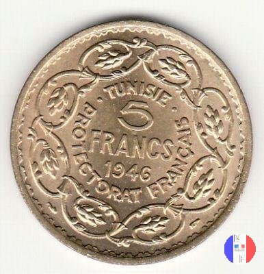 5 franchi bronzo-alluminio 1946 (Parigi)