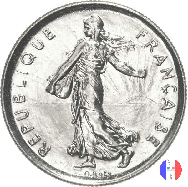 5 franchi seminatrice - cupronickel 1989 (Pessac)