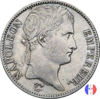 5 franchi - testa laureata, tipo Empire 1809 (Torino)