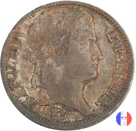 5 franchi - testa laureata, tipo Empire 1811 (Torino)