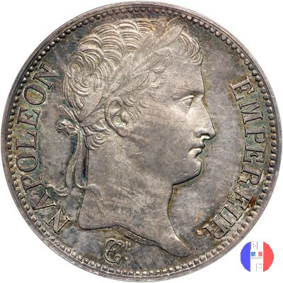 5 franchi - testa laureata, tipo Empire 1811 (Strasburgo)