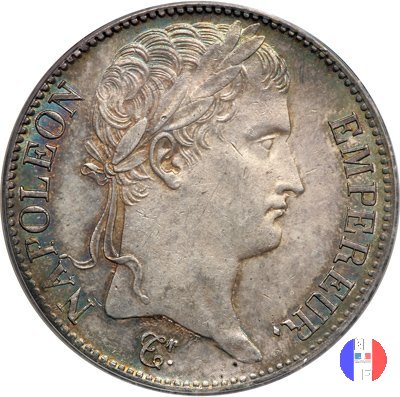 5 franchi - testa laureata, tipo Empire 1812 (Nantes)