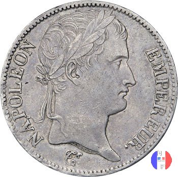 5 franchi - testa laureata, tipo Empire 1812 (Roma)