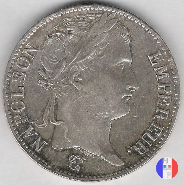 5 franchi - testa laureata, tipo Empire 1812 (Lilla)