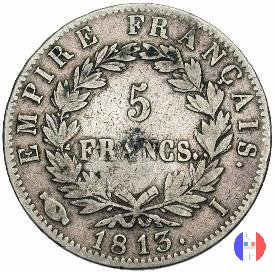 5 franchi - testa laureata, tipo Empire 1813 (Limoges)