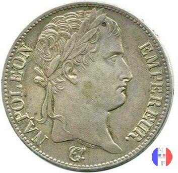 5 franchi - testa laureata, tipo Empire 1813 (Utrecht)