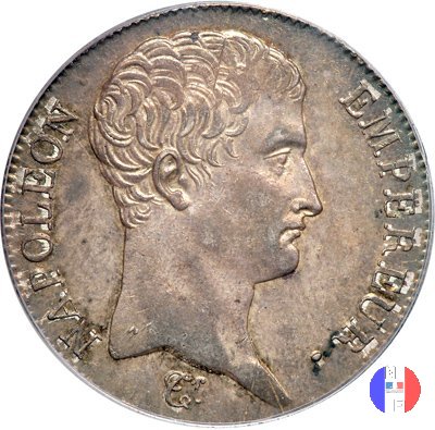 5 franchi - testa nuda 1804-1805 (Bordeaux)