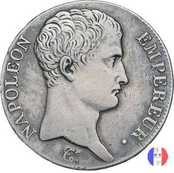 5 franchi - testa nuda 1804-1805 (Torino)