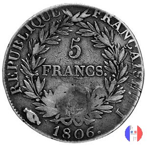 5 franchi - testa nuda 1806 (Limoges)