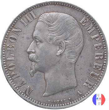 5 franchi - testa nuda 1856 (Lione)